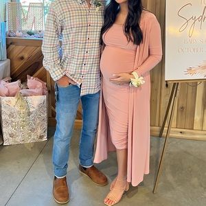 Boohoo Maternity Dress with Duster